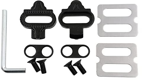 SPD Schuhplattenset, MTB Fahrrad Schuhplatten Bike Pedal Cleats Fahrradpedale Pedalplatten Fahrradzubehör für Shimano M520 M540 M8000 M8020, Weigao