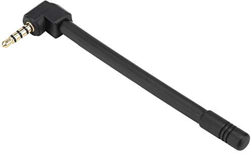 Antena FM para Wave Radio Altavoz Antena Abs Negro Mini Altavoz Universal 3,5 Mm FM Radio Altavoz Exterior Antena Externa Portátil