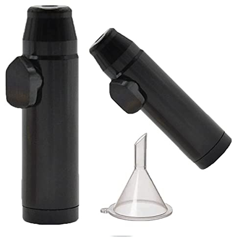 SPOPGUYS Dosificador de tabaco con embudo (5,2 x 1,5 cm), color negro