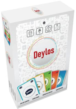 DEYLOS - Neues Gesellschaftsspiel, strategisches Kartenspiel für Familie und Freunde, Partyspiel - Aperitif mit Smartphones - Kein Telefon erforderlich