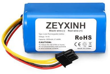 ZEYXINH Batería de Reemplazo para Conga,14.4V 2600mAh Li-Ion Bateria para Cecotec Conga 1290, 1390, 1590, no con Conga 950 990 1190 1790 4090