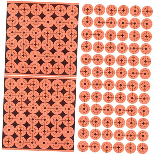 Yardwe Schießziel Aufkleber 360 Stück Selbstklebend aus Papier Orange | Runde Klebeziele, Austauschbar und Ausreichender Menge, für Sporttraining und Präzises Üben