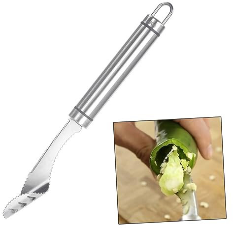 Zerodeko Peperoncino Corer Peperoncino Rimozione Corer Tagliare Le Verdure Top Peperoncino Deseeder Frutta Pitter Strumento Corer Jalepeno Pelapatate Nucleo di Rimozione