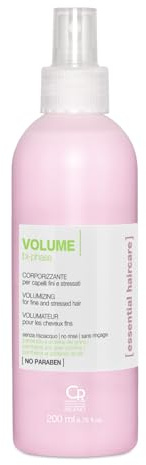 Essential Haircare - Spray Bifasico Volumizzante - Trattamento Professionale Volumizzante per Capelli Stressati, Fini e Sottili - Senza Risciacquo - 200 ml