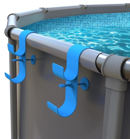 Fyozyon Poolside Essential: Adjustable Telescopic Pool Pole Holder for Leaf Skimmer Net, Brush & Accessories - Above Ground Pool Accessory