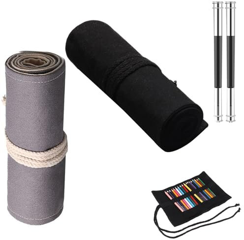 SEPWGUMD Premium-Qualität Mäppchen Stifteetui - Pinseltasche und Rollmäppchen Stifterolle - Perfekt für den täglichen Gebrauch und unterwegs