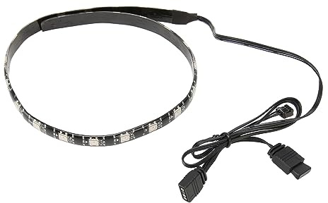 BONKZEBU PC -LED -Lichtstreifen, 365 Modi, 16 Millionen Farben Anpassbar, 5 -V -Argb -Synchronisierung, Chassis -Dekoration, Adressierbares Motherboard für Computer -Chassis -Dekoration