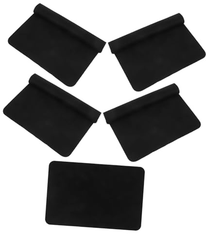 MOLUCKFU Vinyl Records Cleaner CD Cleaning Cloth for Record Players and Cds Fiber Material Dust-Removing Black
