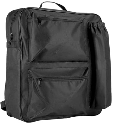 Mochila para silla de ruedas, 40 x 14 x 48 cm, Oxford de gran capacidad | para fijación del asiento trasero, transporte de equipos médicos, transporte de artículos personales