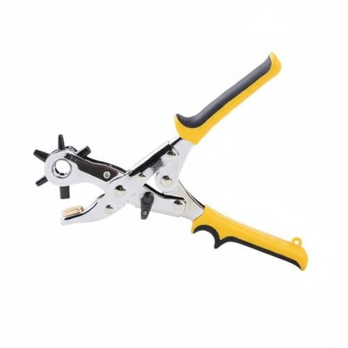 KiBcsLic Perforadora de Cinturones Multifuncional Perforadora Cinturones Múltiples Tamaños Pinza Sacabocados de Cuero para Manualidades, Hogar, Dl0400