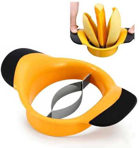 Coupe-Mangue,Découpe et Dénoyauteur de Mangue en Acier Inoxydable