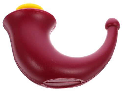 PRETYZOOM Pot de Lavage Nasal de Yoga Rouge avec Large Embouchure en Plastique, Irrigation Nasale Confortable pour Adultes Souffrant D'allergies aux Sinus