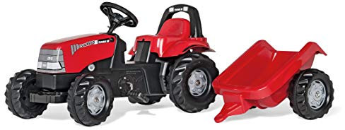 Rolly Toys 12411 - Traktor mit Anhänger Case CVX 1170, rot