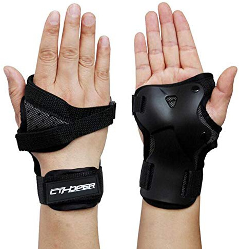 CTHOPER Impact Wrist Guard Protective Gear Wrist Brace Wrist Support for Skating Skateboard Skiing Snowboard Motocross Multi Sport Protection (M)