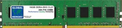 GLOBAL MEMORY 16GB DDR4 2933MHz PC4-23400 288-PIN DIMM Memoria RAM para Ordenadores DE SOBREMESA/Placas Base