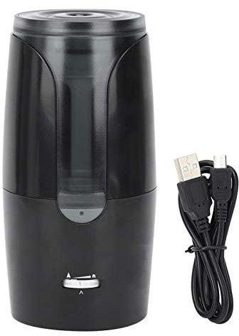 Elektrischer Bleistiftspitzer, USB- und batteriebetriebener elektrischer Bleistiftspitzer Dual Power Supply Student Stationery(Schwarz)