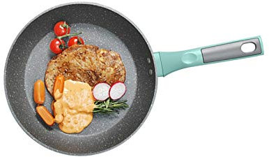 Liudan Padella Padella Antiaderente con Maniglia per cacchette domestiche Piccole frittelle frittelle Omelette Bistecca frittura Adatto per fornello a induzione e Stufa a Gas Padella Antiaderente