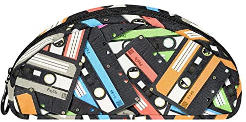 JDEZ Estuche de papelería Casete de Cinta de Audio Caja de lápices con Cremallera para niños y niñas