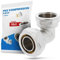 Codo Conector Angular 32 x 1'' RH Compresión para PEX-AL-PEX Latón Wärmer System Atornillado Acoplamiento Roscado