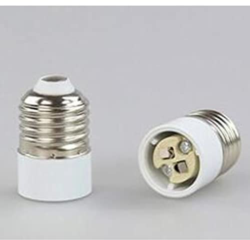 YSJJZRL E14/E27/B22/GU10/G24/E40 Adaptador de soporte de lámpara de extensión (2 piezas, E27 a GU5.3 (MR16))