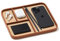 Nordik Valet Tray - Bandeja de cuero vegano de primera calidad en dos tonos marrón y beige - Organización elegante para los artículos esenciales diarios