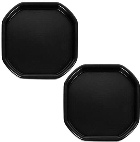 (SET OF 2) - SMALL Messy Play Tray Plastic Builders Building Material Play Mixing Tray Spot for Cement Mortar Sand Plastering School Play Time MIXING TRAY - BLACK