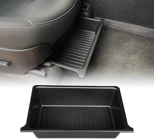 JSUDQR Under-seat Storage Box for Tesla Model Y 2019-2024 Under Seat Drawer ABS for Model Y Accessories