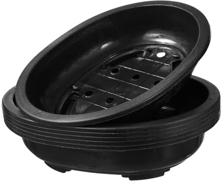 FUNOMOCYA Lot De 6 Pots De Culture pour Bonsaïs D'extérieur en Plastique Résistants À La Casse Modernes pour Plantes