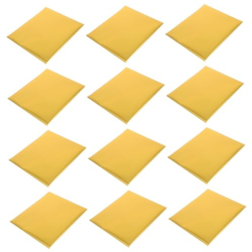 KICHOUSE 100pcs Aluminum Candy Wrappers Square Foil Wrappers for Chocolate Candy Packaging Supplies Freshness Seal