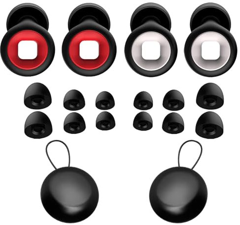 MUNSKT Tappi per Orecchie Antirumore 27dB - Riutilizzabili per Dormire, Moto e Concerti - Protezione dal Rumore Professionale