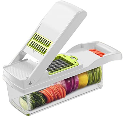 Alipis Rebanador Multifuncional Para Cocina Cortador De Patatas y Verduras Incluye y Rallador Para Preparar Ensaladas y Guisos Rápidamente