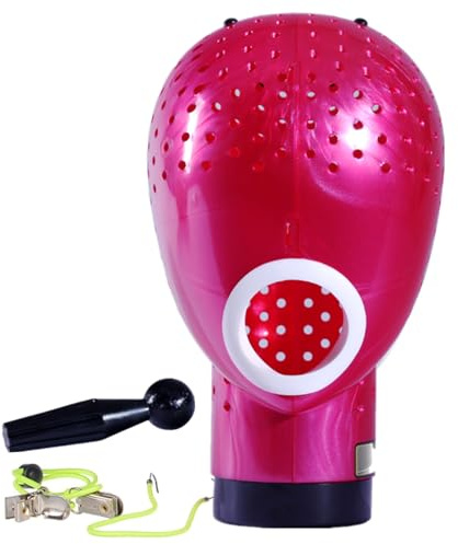 HOMEGOAL Hair Dryer Fresh Wig Head Dryer Stand Holder Mannequin Head, Drying Wig From Inside to Outside, Quickly, Easily, For Lace Wig Scalp Cap Net (Pink)