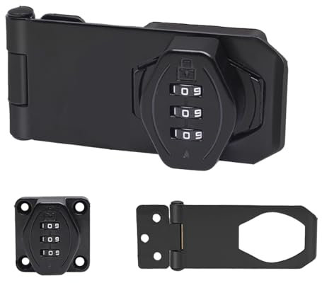 Cerradura de combinación mecánica con cerrojo de seguridad, cerradura giratoria sin llave para armario, candado de contraseña