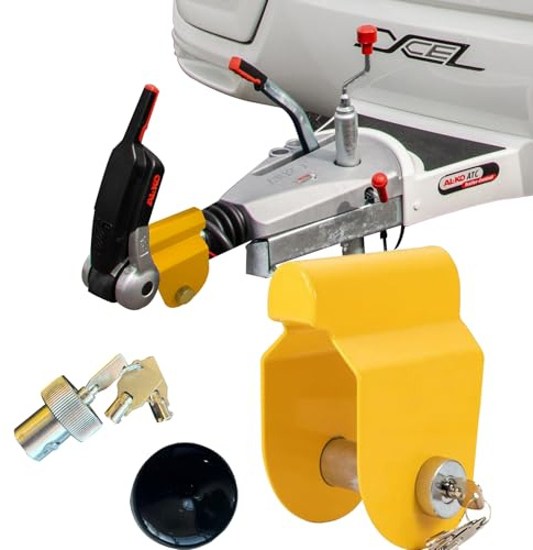 Bigingjia Heavy Duty Hitch Lock for Caravan & Trailer – Anti-Theft HitchLock Fits ALKO AK130, AK160, AKS1300, AKS2004, AKS3004