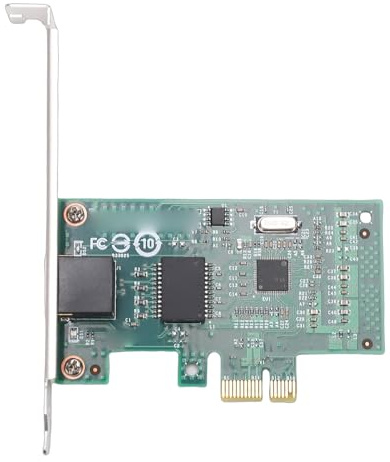 Zunate Scheda di Rete Gigabit Ethernet PCIe, Controller Realtek 210AT 10 100 1000 Mbps con Staffa a Basso Profilo, per Wins, per, Red Hat SUSE FreeBSD