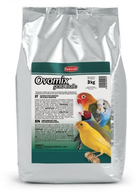 Padovan ovomix Gold Giallo pastoncino patè Morbido per canarini Uccelli granivori 3 kg