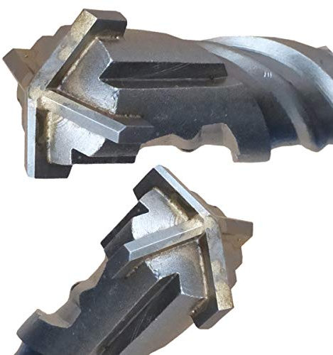 SDS Plus Bohrer 12mm x 800mm Gesamtlänge Steinbohrer Hammerbohrer Betonbohrer Quadro-X für Mauerwerk vierschneidig BOHRFUX