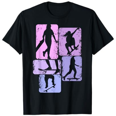 Skateboard Mädchen Skater Girl Skateboard Kinder T-Shirt