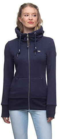 Ragwear NESKA Zip Damen Frauen Kapuzenjacke,Zip Hoodie,Kapuzenpullover,Sweatjacke