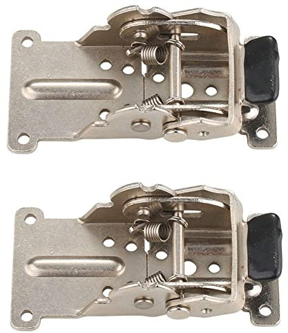 Pvczool 2 STÜCKE 0-90-180 Grad Selbstsicherndes Klappscharnier Tischbeine Silber Klappbarer Couchtisch MöBelbeschläGe Schrankscharnier