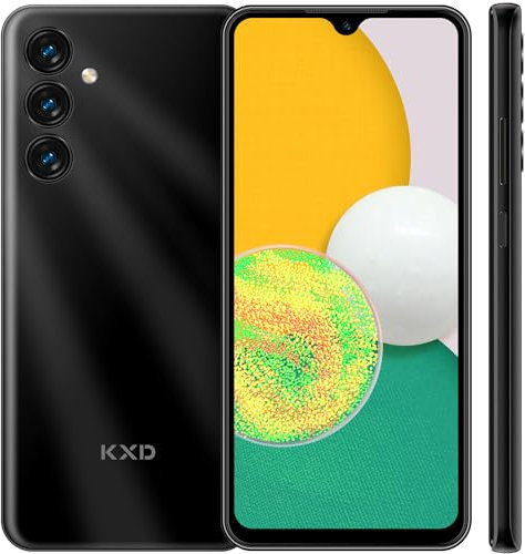 KXD A06 Smartphone con 6.52 HD+,4GB RAM+64GB ROM/256GB Espandibile,4500mAh,13MP+8MP Fotocamere,Android 12,4G Dual SIM Cellulari,GPS/Face ID/Fingerprint/Tipo-C/3 Slot/3.5mm Jack per Cuffie