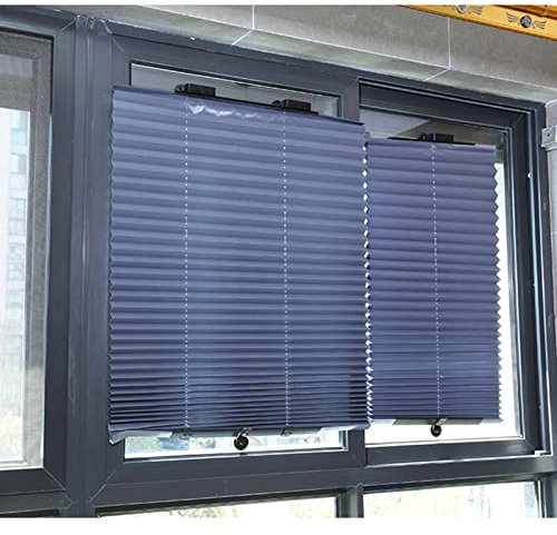 Agashi Verdunkelungsrollos Mit Saugnäpfen, Ohne Bohren, Thermo-Rollos, Sonnenschutzrollos Für Fenster, Verdunkelungsvorhänge, Plissees/46 * 120Cm/18 * 47In