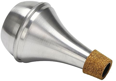 IWOMA Gerader Dämpfer für Trompete, Trompetendämpfer, Aluminiumlegierung, Trompetendämpfer, Trompetendämpfer, Übungsdämpfer