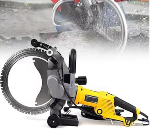 Sega elettrica ad anello per taglio pareti, sega toroidale per calcestruzzo da 5000 W, profondità di taglio di 290 mm, fresa per scanalature elettrica per pietra, muro, finestra in ferro