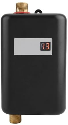 WESLNN Mini Chauffe-Eau Instantané Électrique sans Réservoir for Salle De Bain, Cuisine, Lavage, Chauffe-Eau, Chauffe-Eau, Chauffage De l'eau, 3800 W(Black)