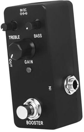 JOINPAYA Gitarreneffektpedal mit Analogem Delay Gitarren Effekt Booster für Elektrische Gitarre aus Robustem Abs für Gitarrenbedarf und Verbesserte Spielweise