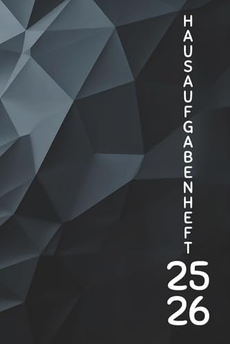 Hausaufgabenheft 2025/2026 Mit Datum: Schülerkalender Gymnasium Grundschule | Jungs mädchen Teenager | Hausaufgabenplaner