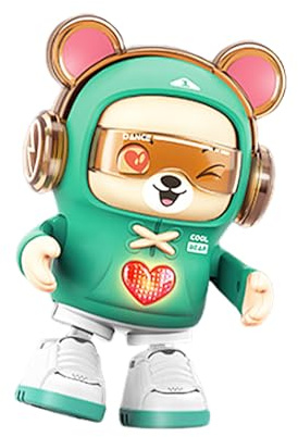 Dancing Bear Toy - Animated Sound Figure Toy | Bear Robot for Ages 3+, Fun Mobile Toy with Airs for Room Display, Musical Performance Gift, Game S