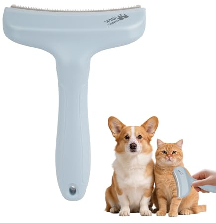 Cat Brush Pet Hair Remover, dog brush,Deshedding Brushes for Undercoat, Cat Hair Brushes for Shedding, Cats Grooming Brush, for Dogs, Cat, Shedding, Short Haired Cats, Dog Comb(Blue)