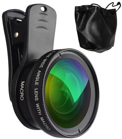 Accesorios para Lentes de Celular: cámara fotográfica con Clip para Celular, Lente de cámara móvil, Clip Gran Angular, Herramienta fotográfica para Inteligente | Lente de cá